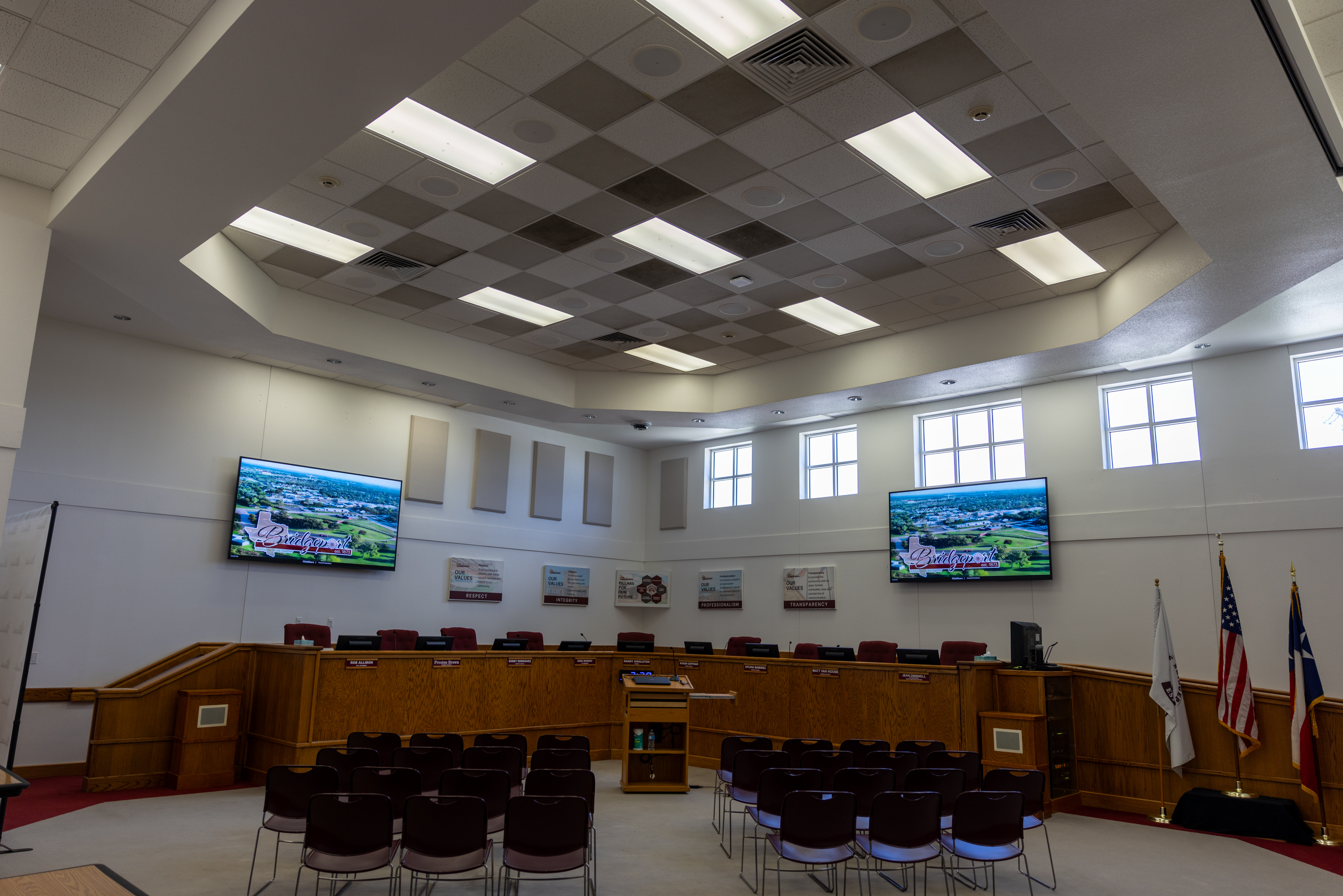City Council Chamber Setup