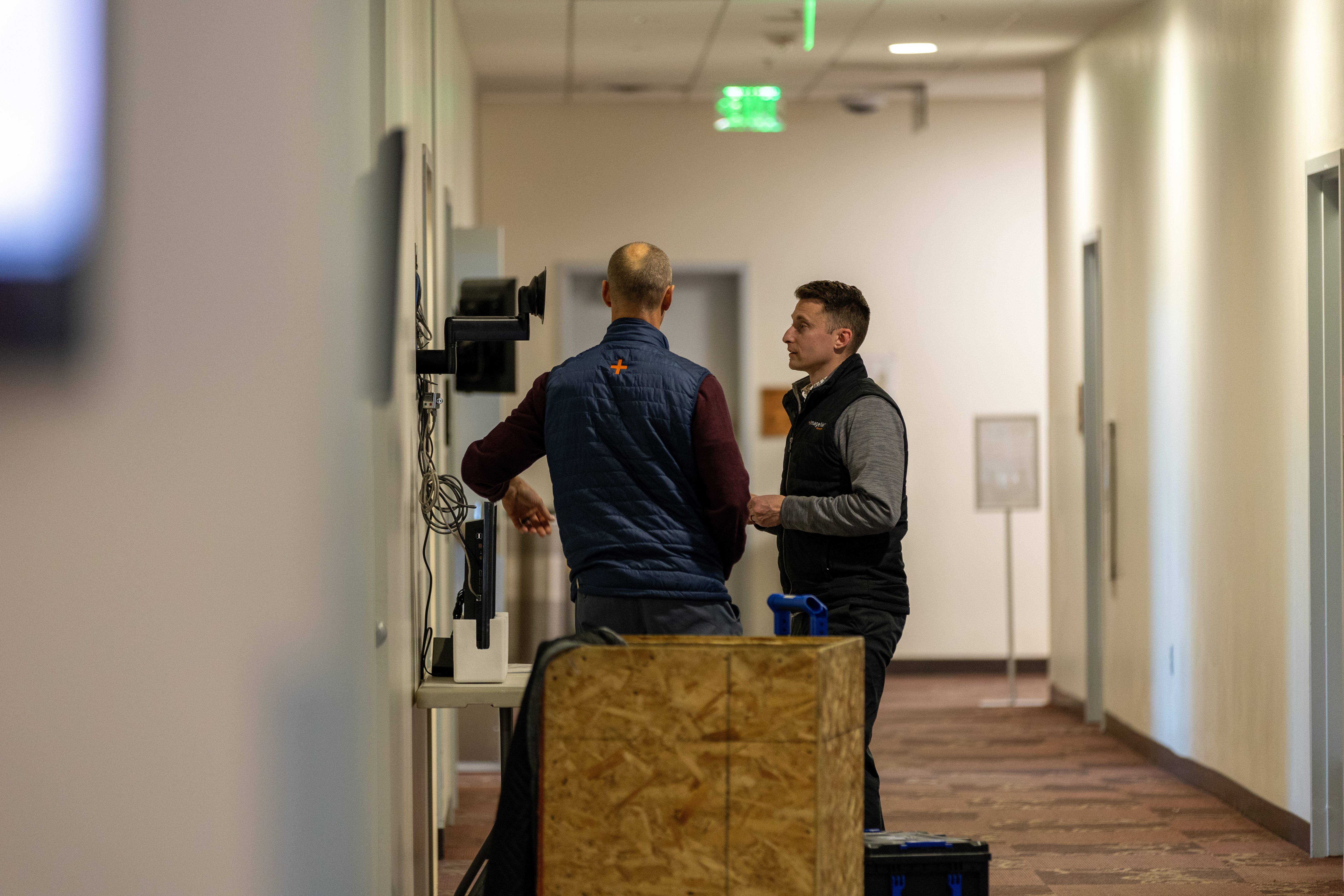 Colorado Mesa signage install 1