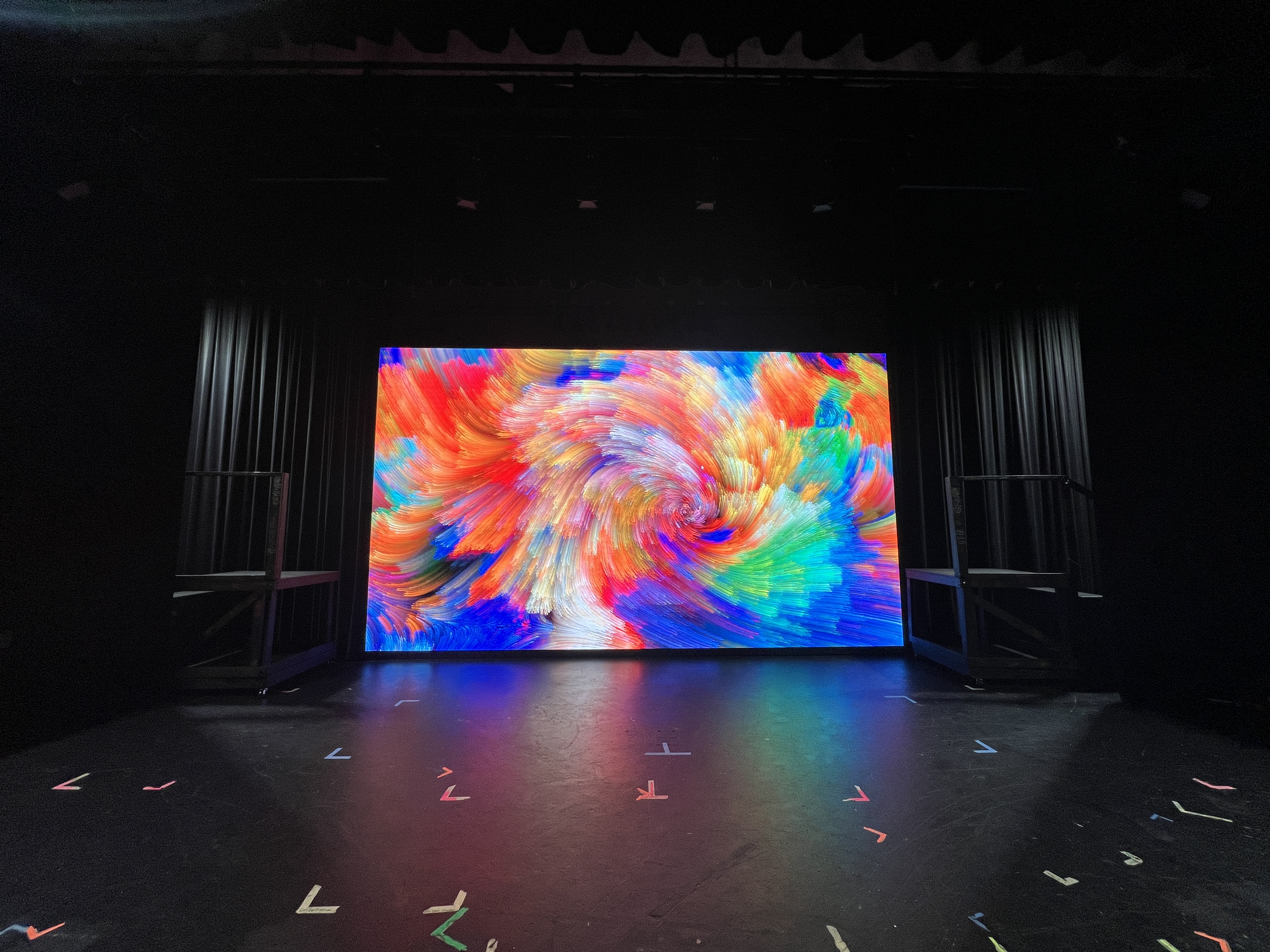 Enid LED wall - auditorium view